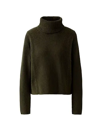 OUÍ | Pull à col roulé | olive